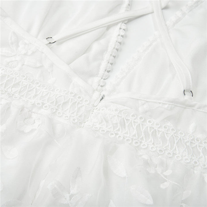 Luna | Lace Beach Jurk met V-Hals