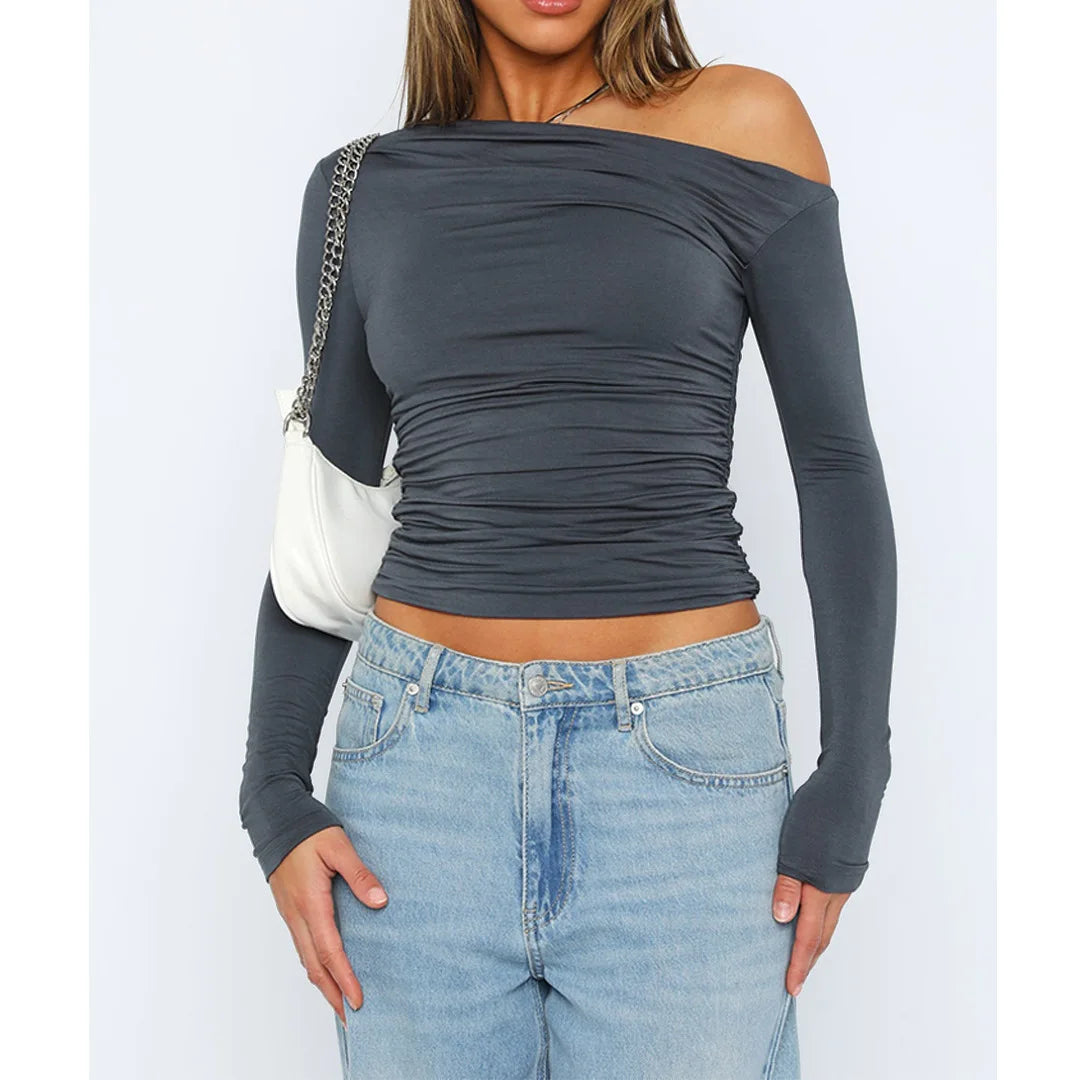 Filou | Off Shoulder Top met Lange Mouwen