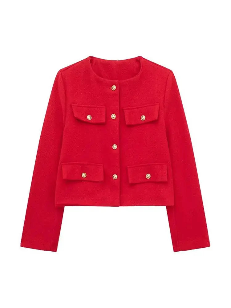 Amélie | Cropped Jack met Luxe Knopen