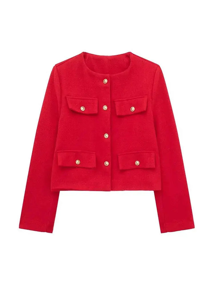 Amélie | Cropped Jack met Luxe Knopen