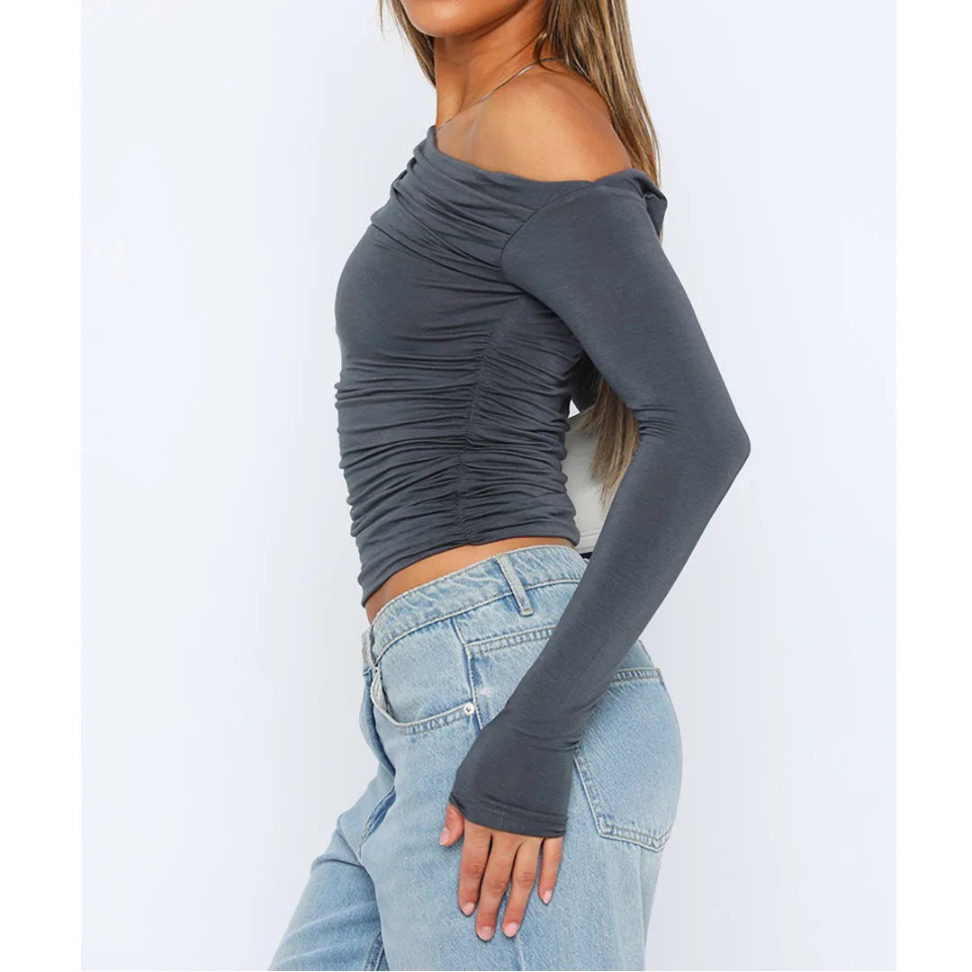 Filou | Off Shoulder Top met Lange Mouwen