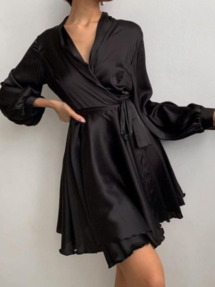 Sienna | Satin Wrap Jurk