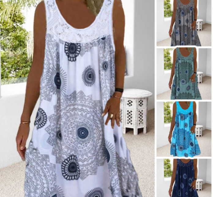 Maya | Bohemian Zomerjurk met Print