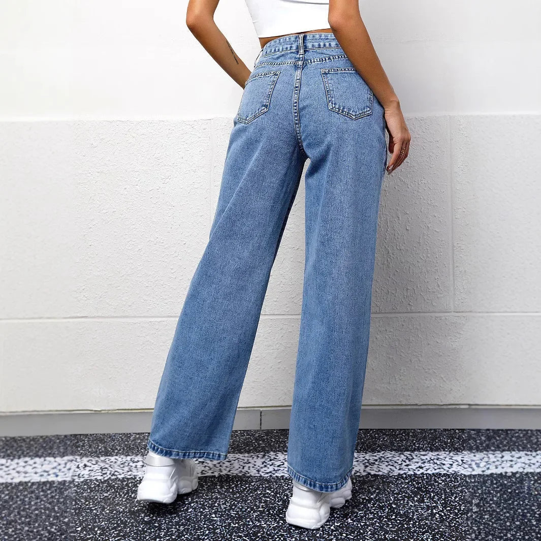 Dina | High Waist Wide Leg Jeans