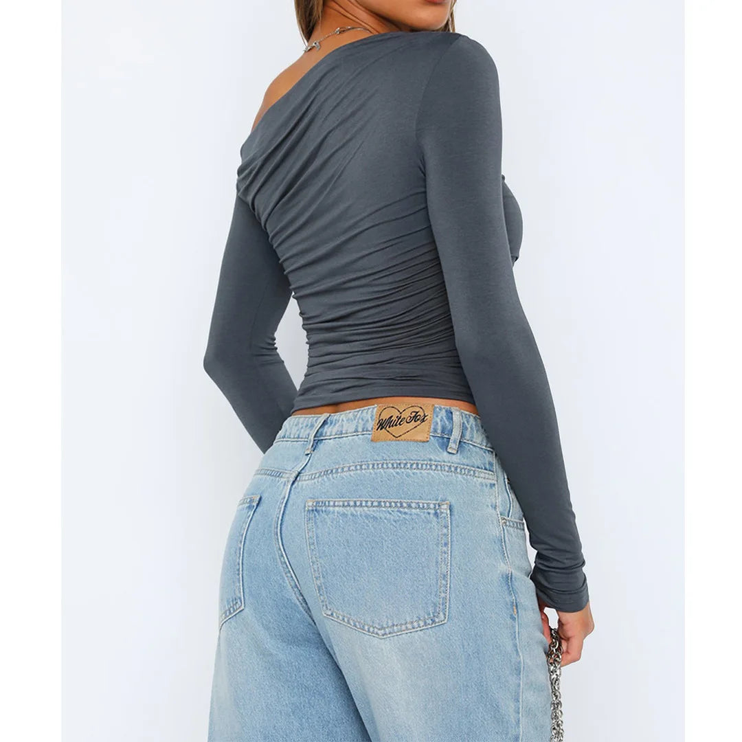 Filou | Off Shoulder Top met Lange Mouwen