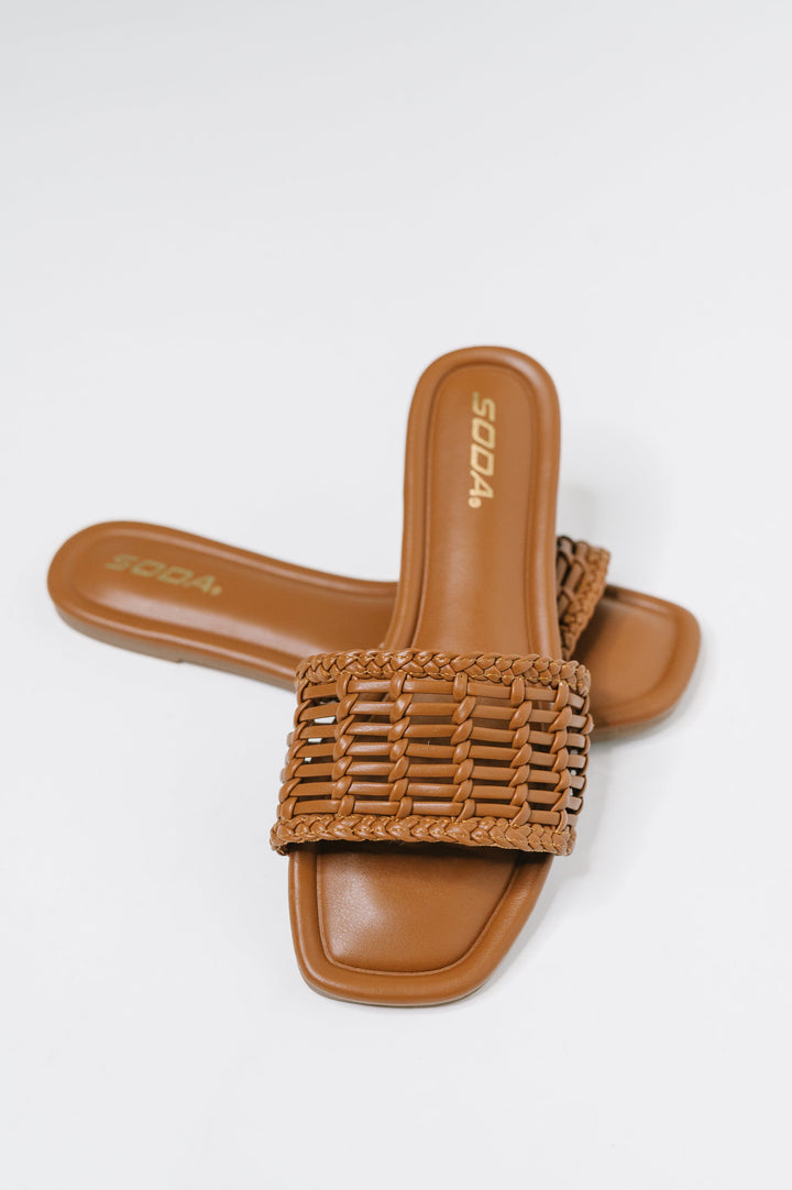 Geeske | Gevlochten Slipper Sandaal
