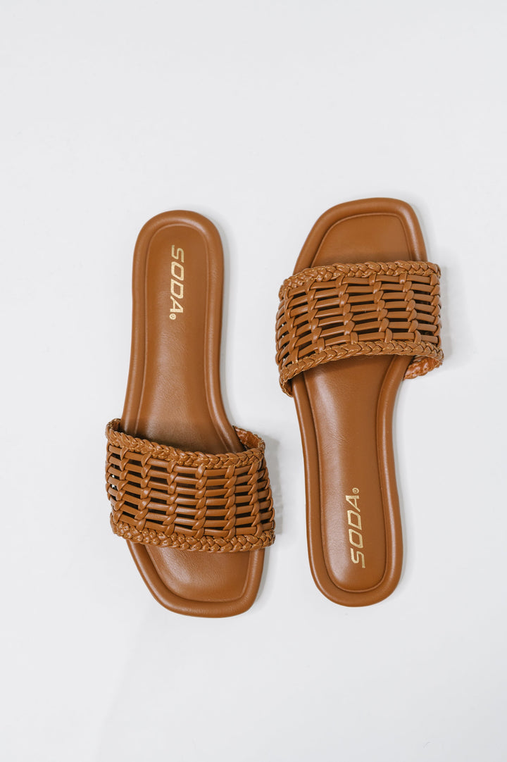 Geeske | Gevlochten Slipper Sandaal
