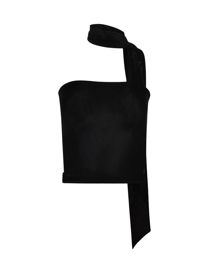Febe | Strapless Top met Choker Detail