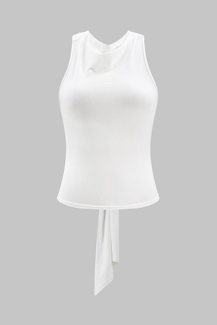 Fenna | Vrouwelijk Haltertop met Open Rugdetail