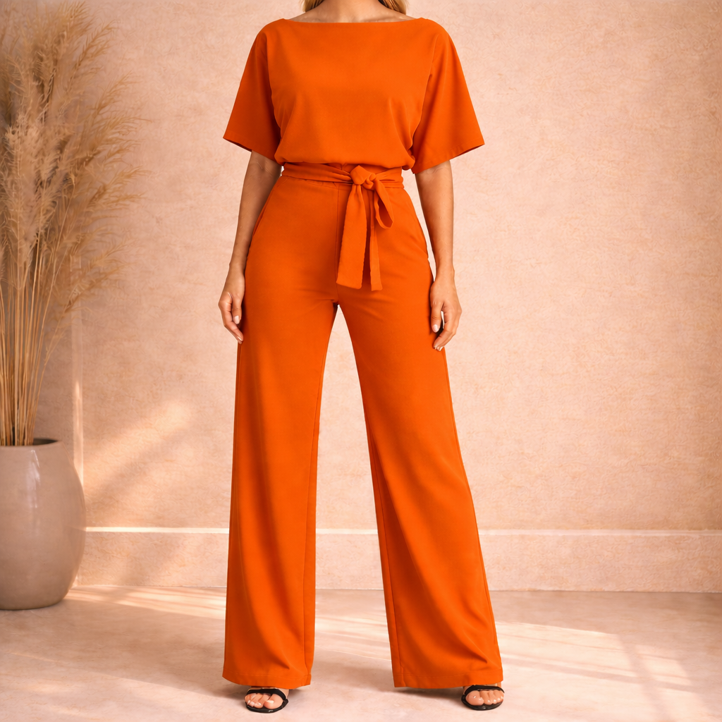 Sofia | Wide Leg Strik Jumpsuit