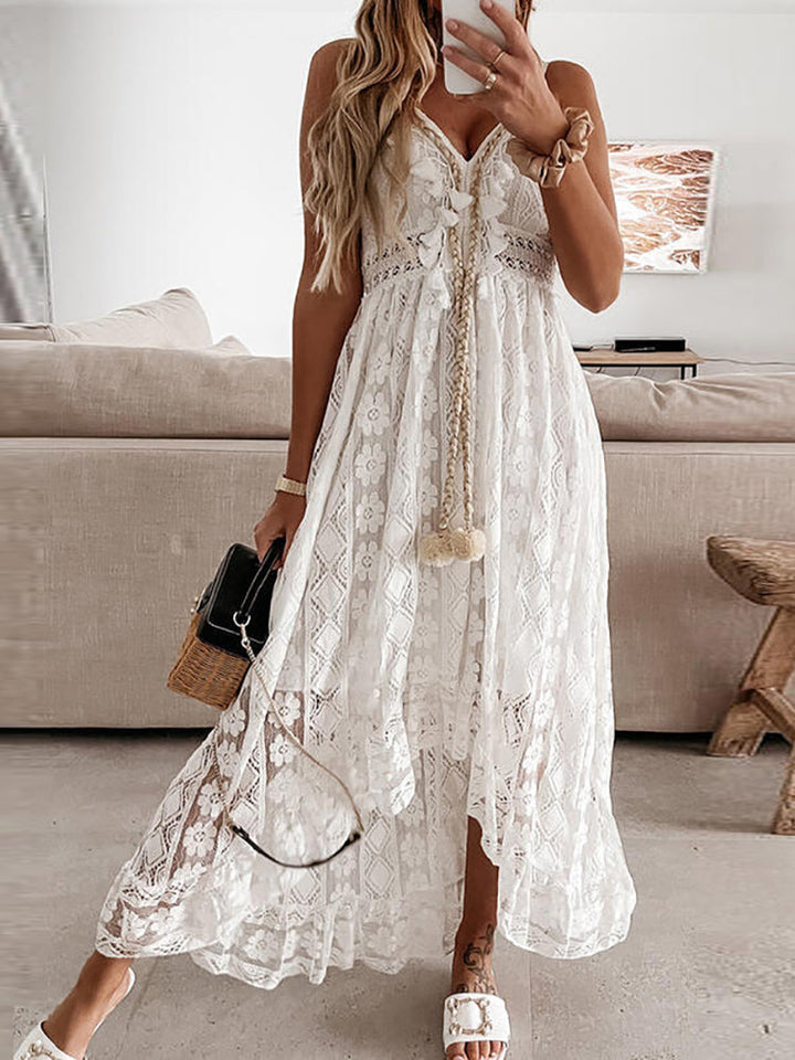 Isla | Bohemian Lace Maxi Jurk