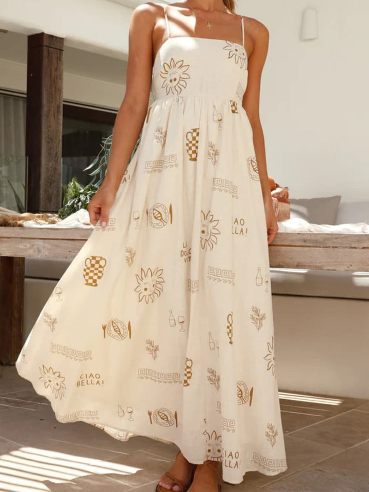 Mireille | Maxi Jurk met Mediterrane Print