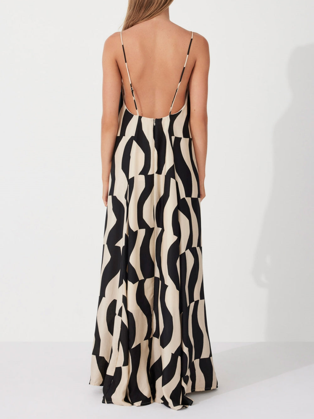 Yvonne | Maxi Jurk met Abstracte Print