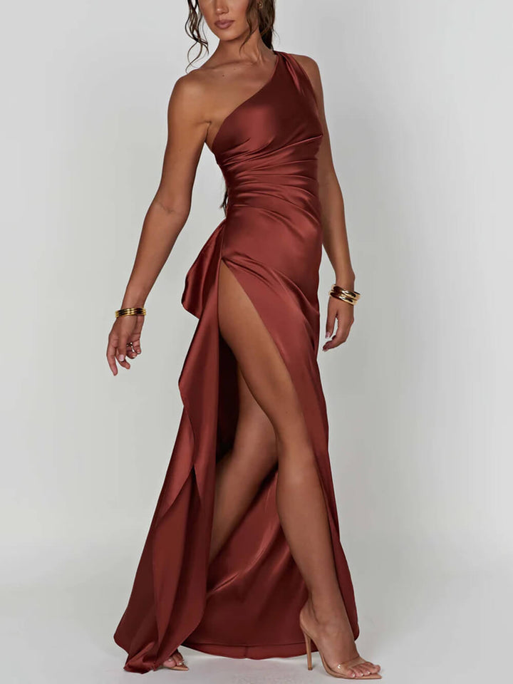 Aurelia | One Shoulder Maxi Jurk met Split