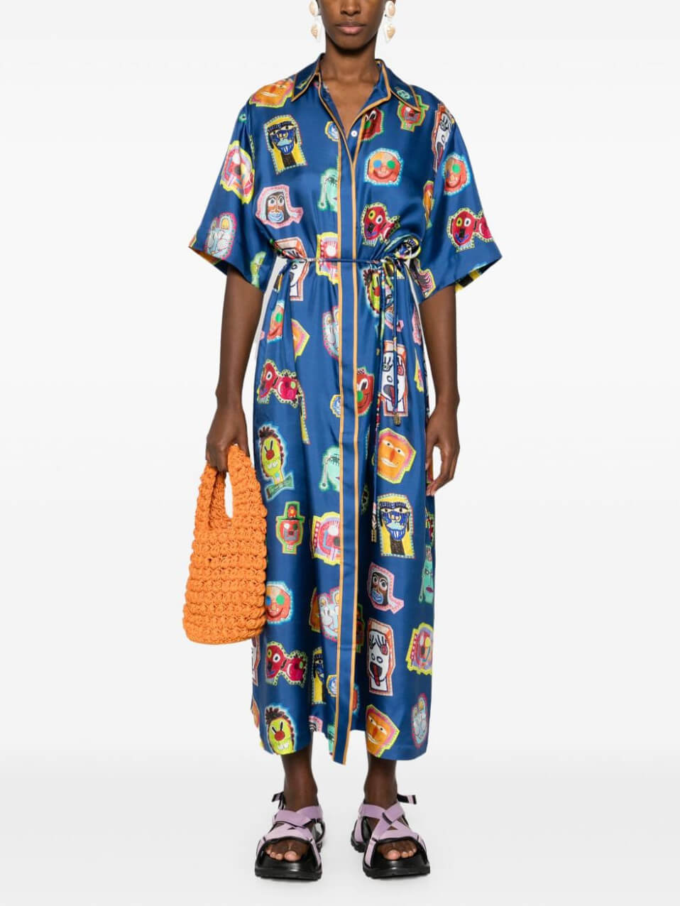 Nouk | Maxi Blouse Jurk met Print