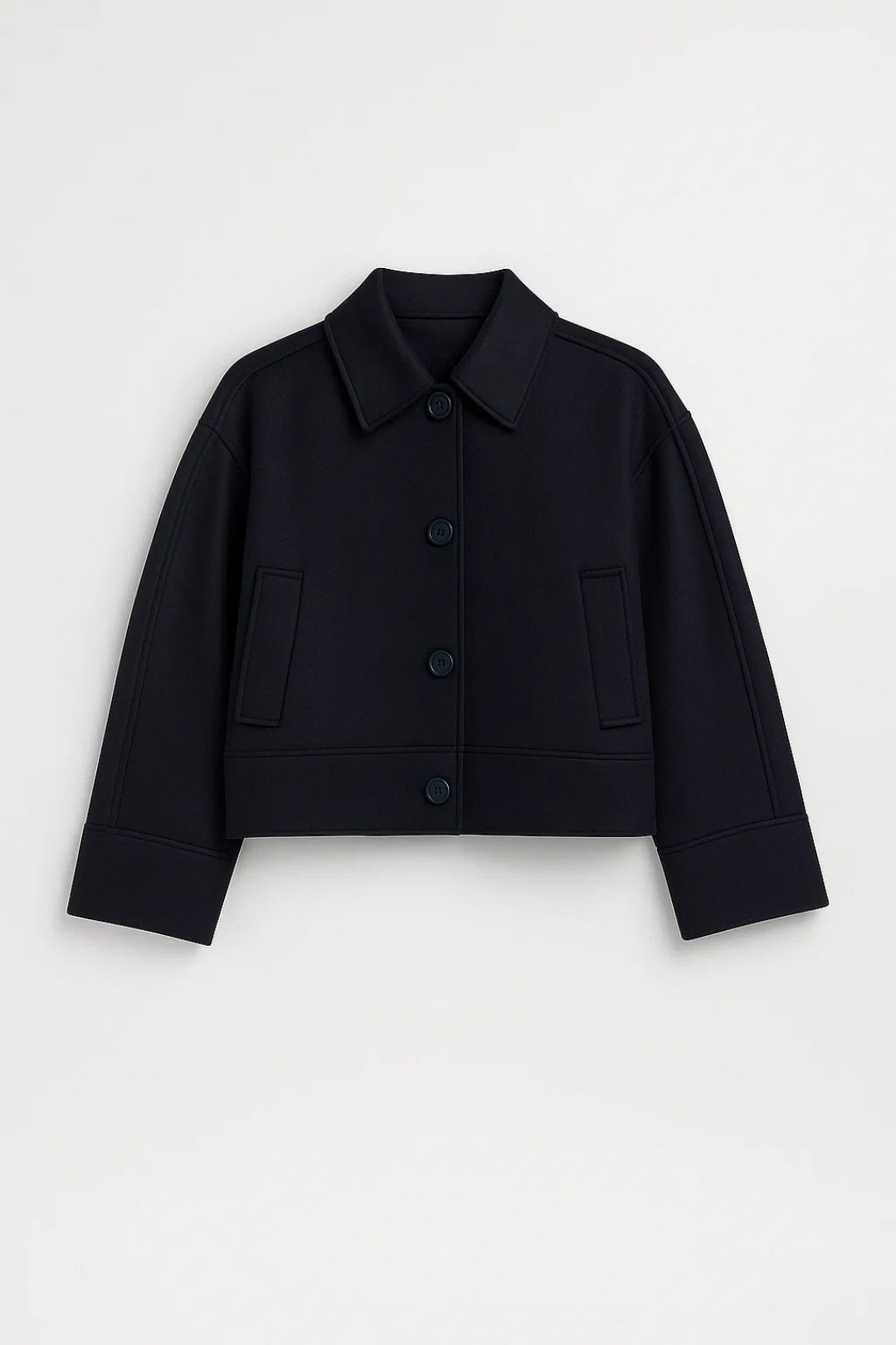 Alina | Stijlvolle Korte Jas met Minimalistisch Design