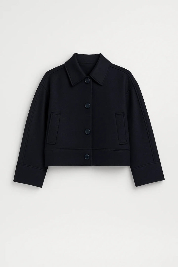Alina | Stijlvolle Korte Jas met Minimalistisch Design