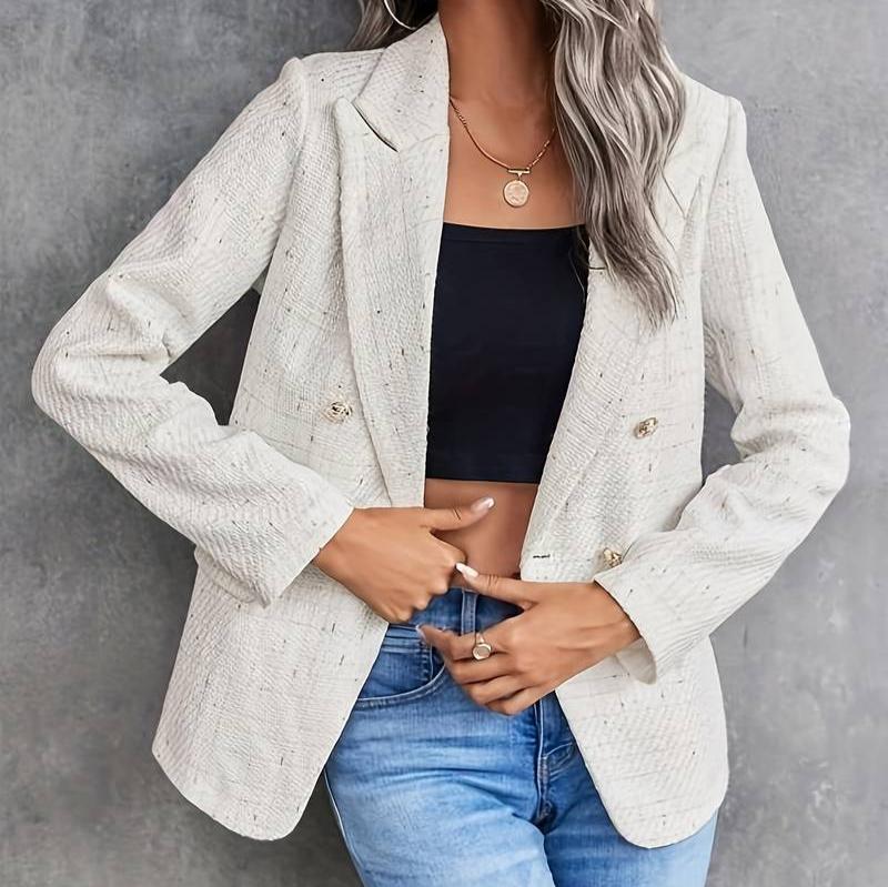 Elodie | Tweed Blazer met Luxe Uitstraling