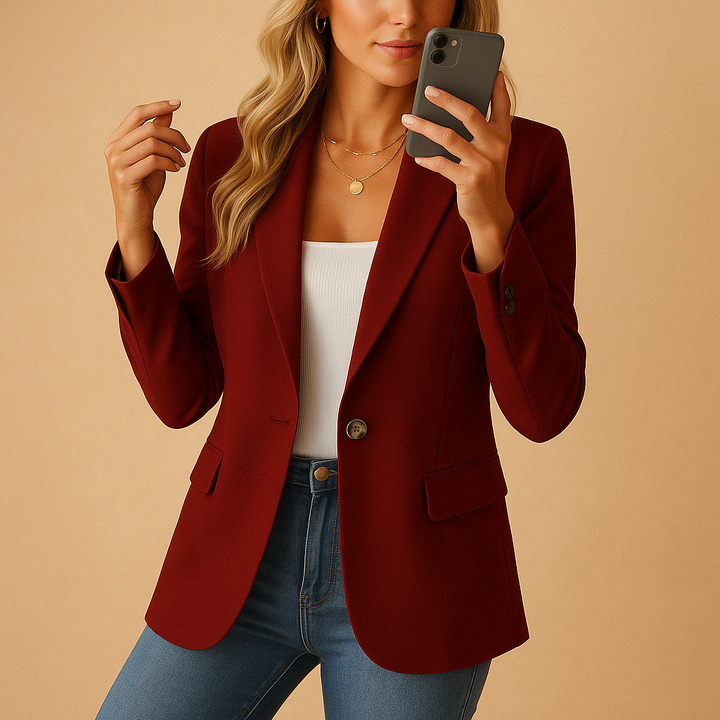 Maud | Elegante Blazer met Getailleerde Pasvorm