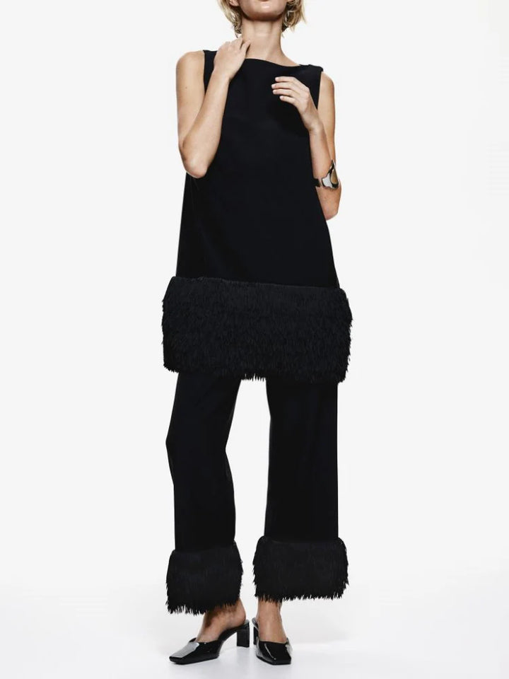 Feline | Blouse met Minimalistisch Design en Oversized Fit