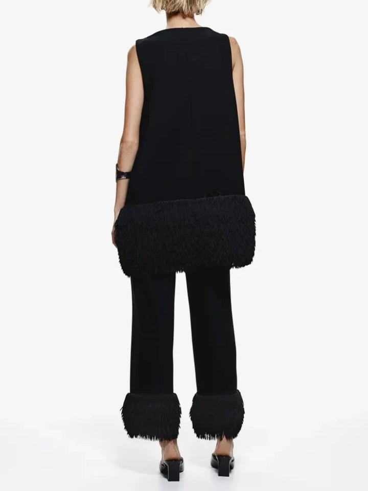 Feline | Blouse met Minimalistisch Design en Oversized Fit