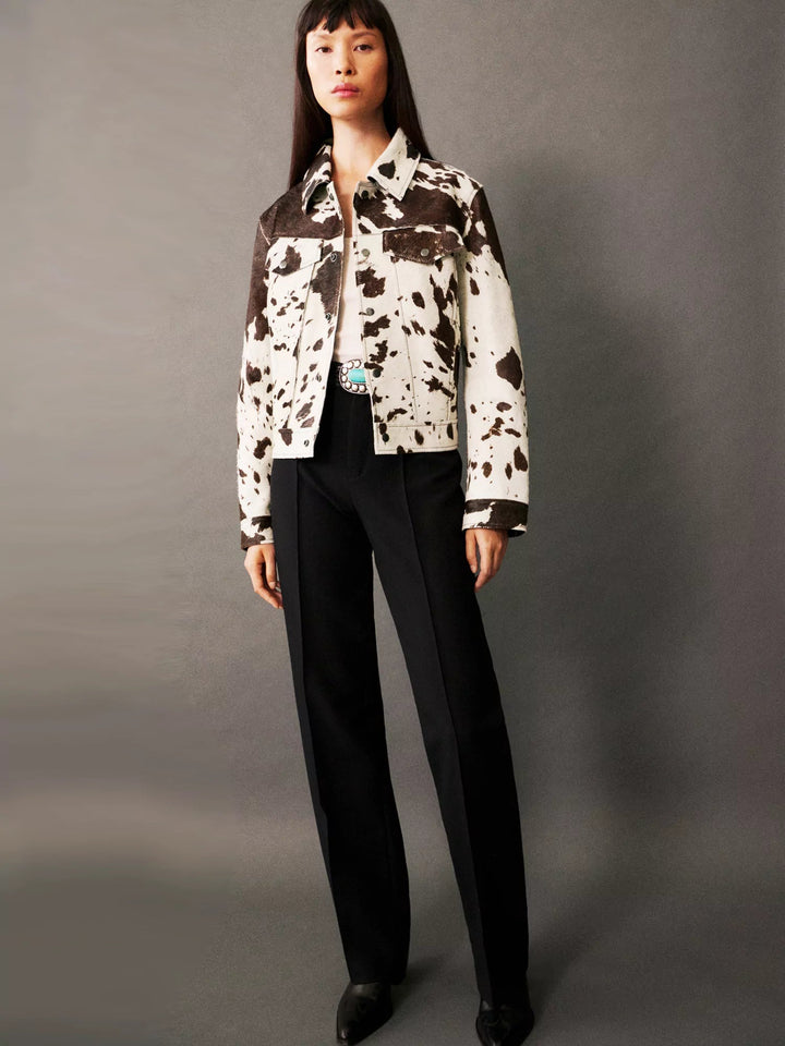 Sienna | Cow Print Jacket