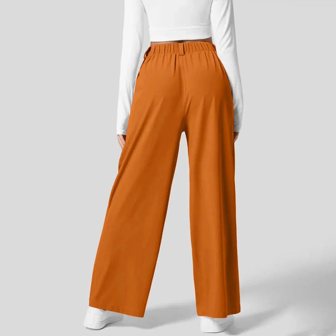 Daphne | Wide Leg Pantalon met Plooien