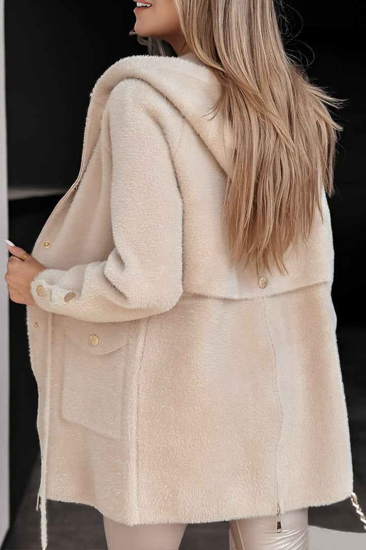 Elira | Luxe Teddy Jas met Knopen