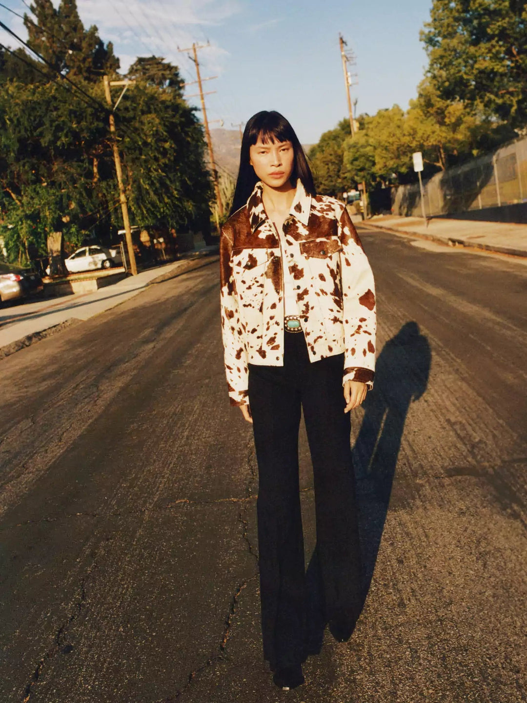 Sienna | Cow Print Jacket