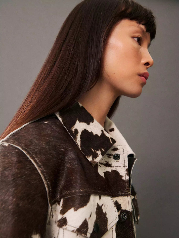 Sienna | Cow Print Jacket