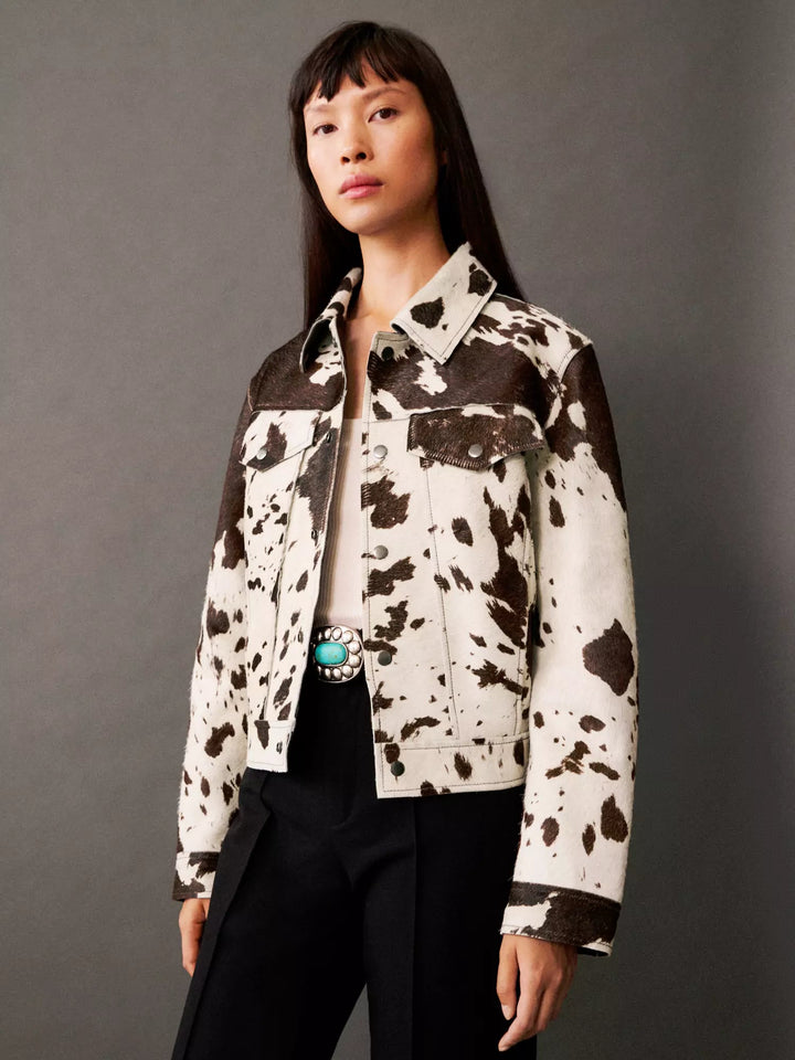 Sienna | Cow Print Jacket