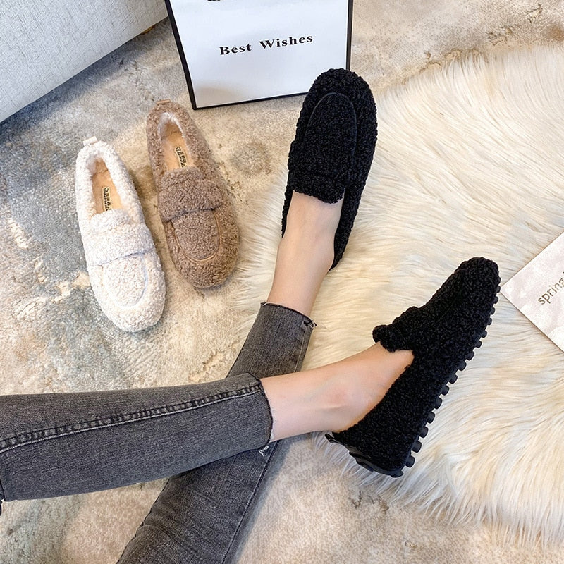 Luna | Cozy Teddy Loafers