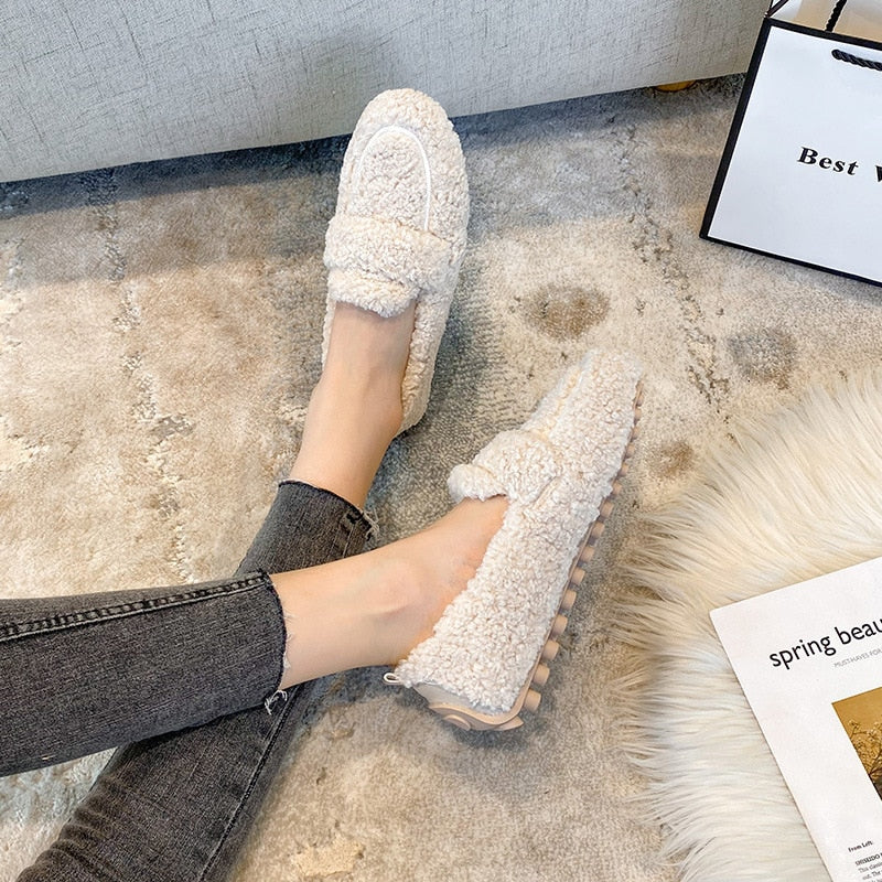 Luna | Cozy Teddy Loafers