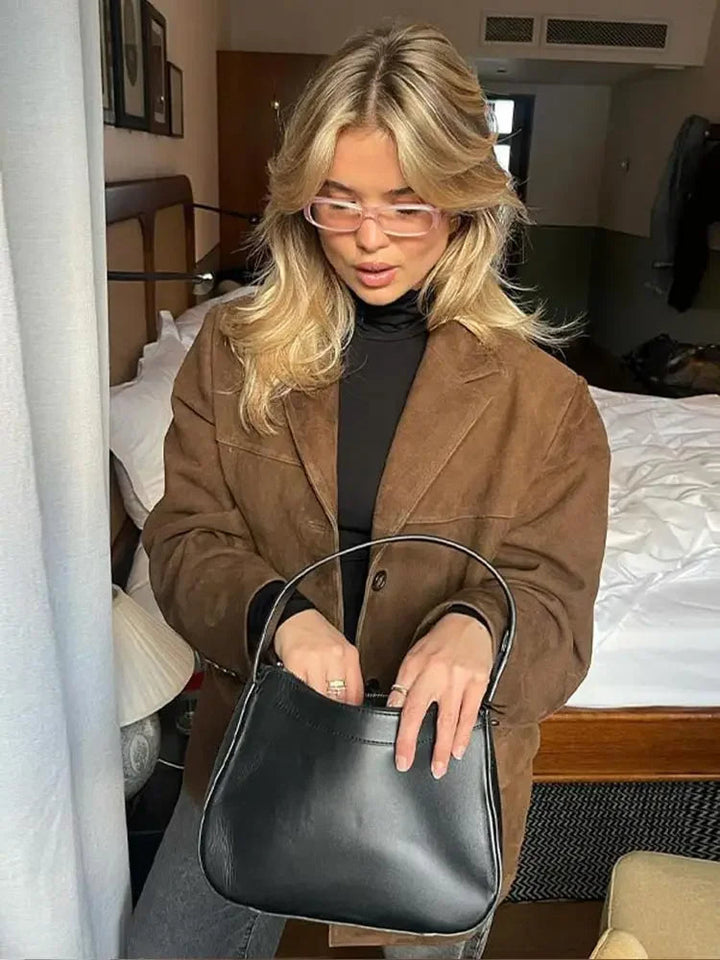 Lena | Suede Look Blazer