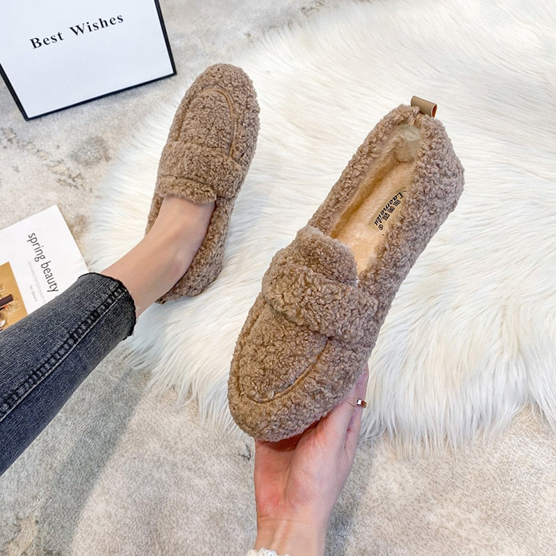 Luna | Cozy Teddy Loafers