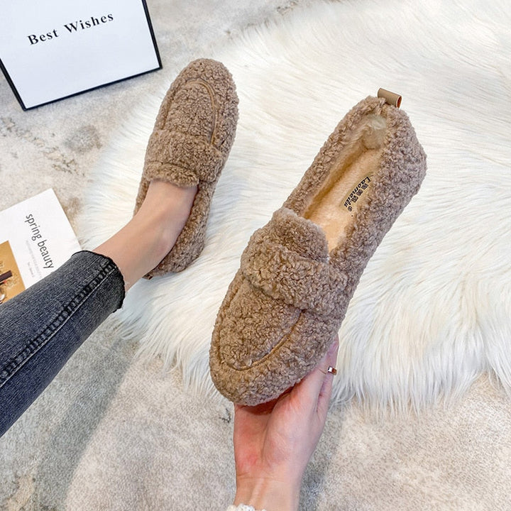 Luna | Cozy Teddy Loafers