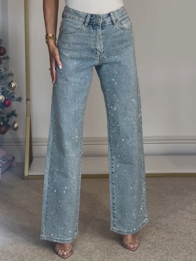 Nova | Sparkle Straight Jeans