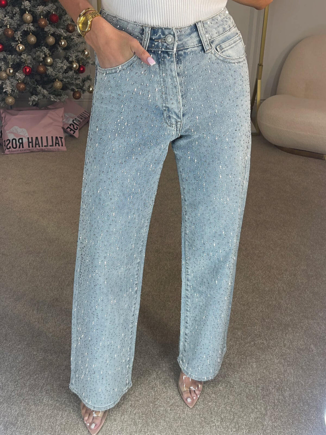Nova | Sparkle Straight Jeans