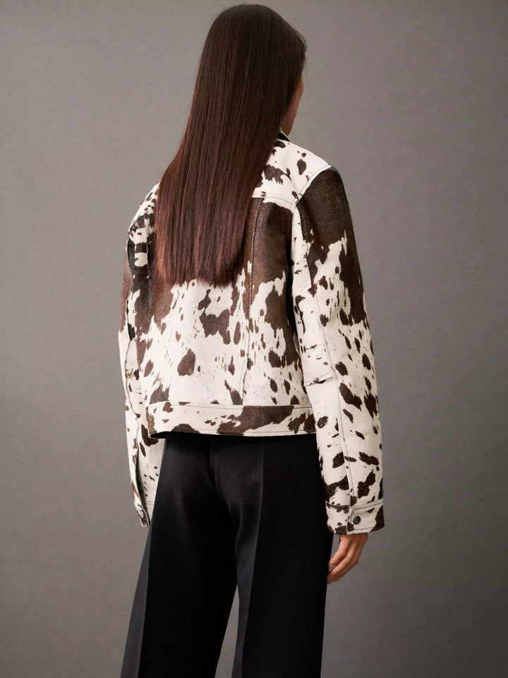 Sienna | Cow Print Jacket
