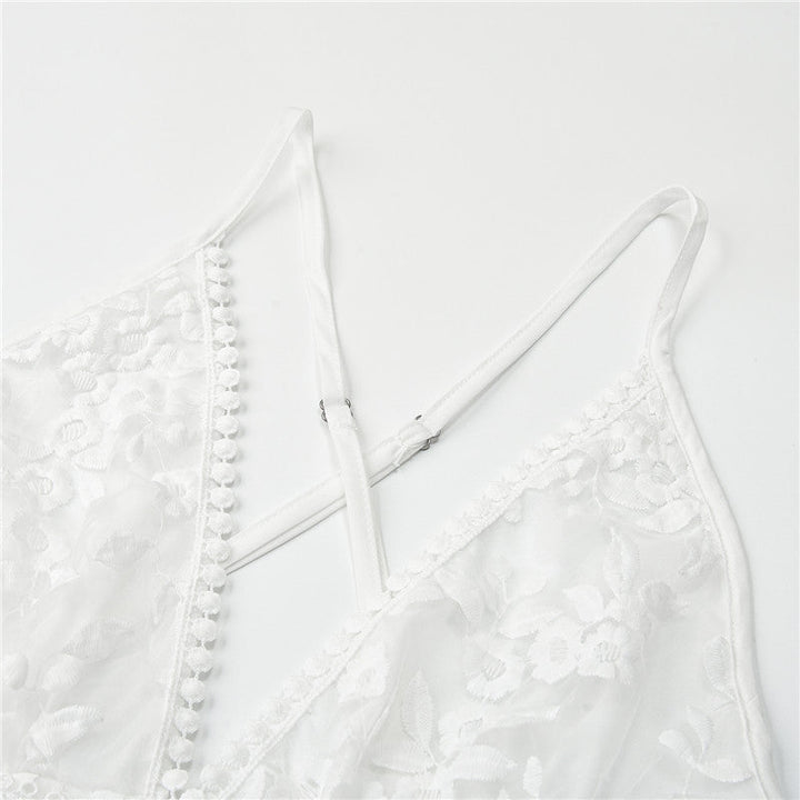 Luna | Lace Beach Jurk met V-Hals
