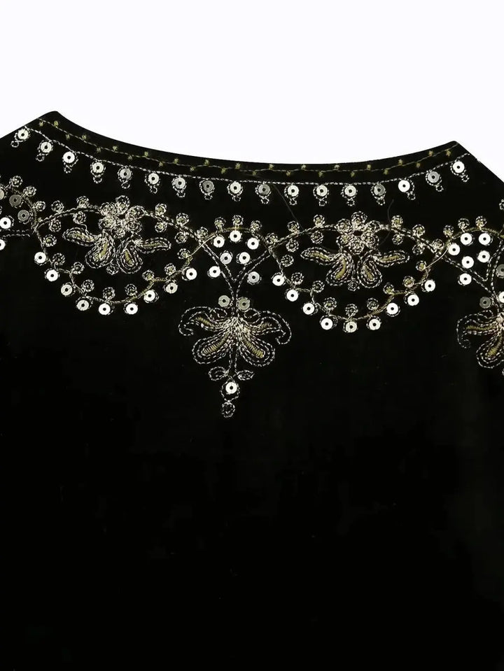 Vivienne | Geborduurd Gilet met Bohemian Details