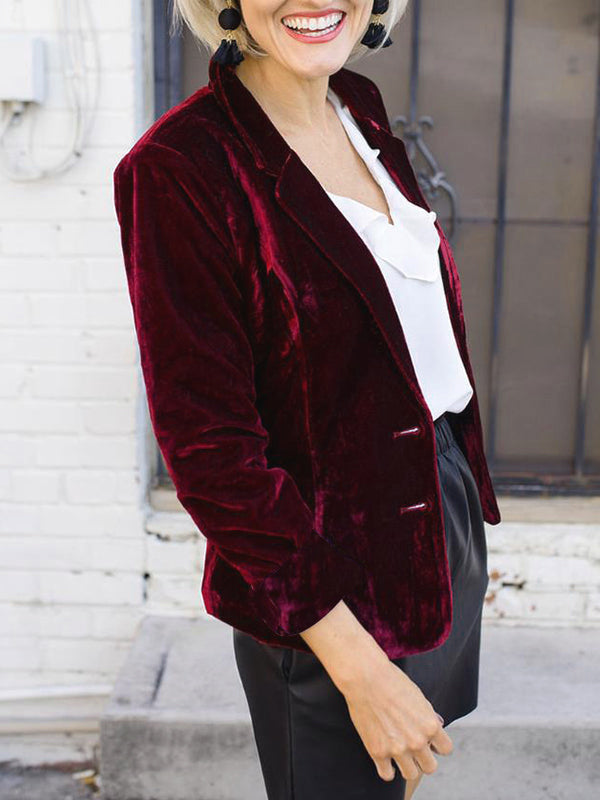 Zoë | Velvet Blazer