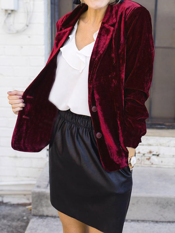 Zoë | Velvet Blazer
