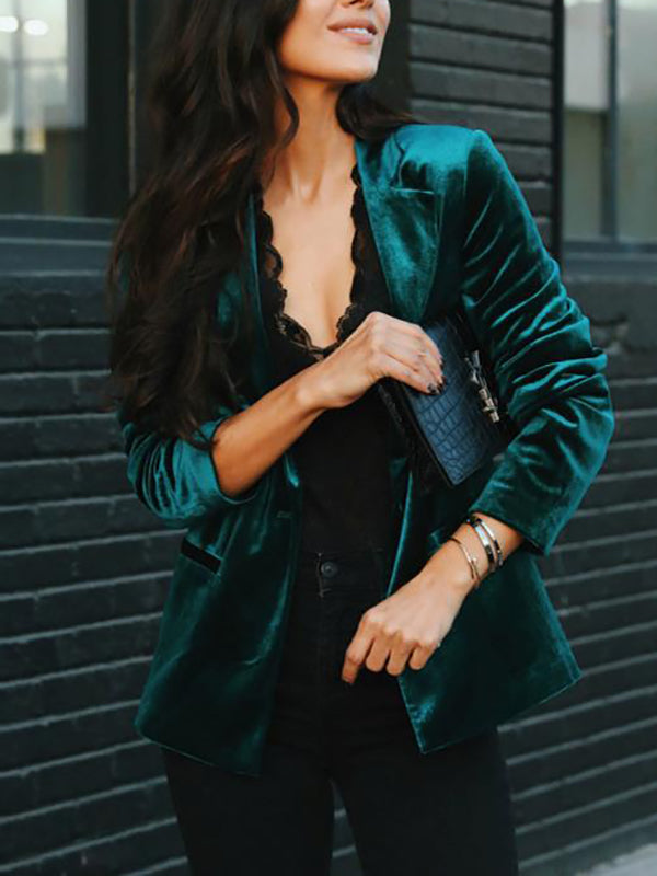 Zoë | Velvet Blazer