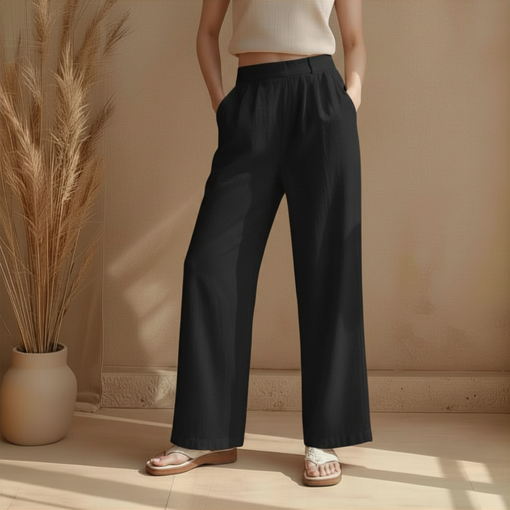 Laura | High Waist Wide Leg Broek