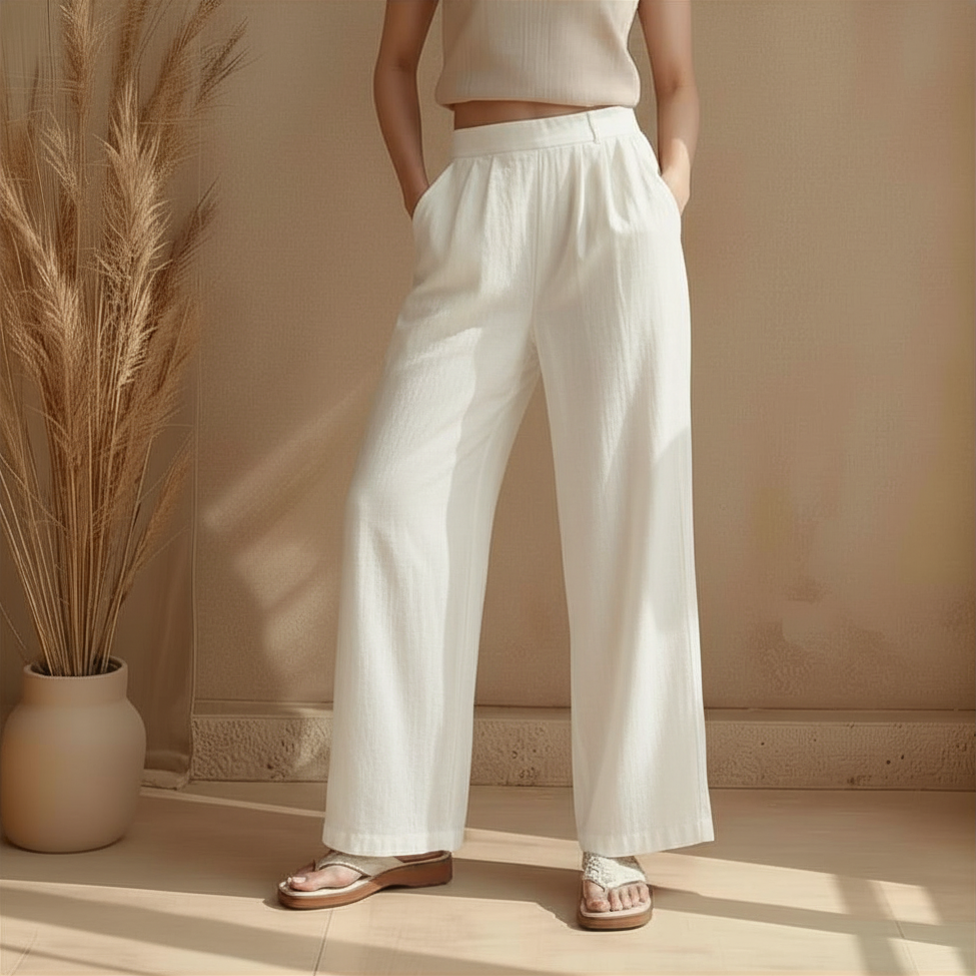 Laura | High Waist Wide Leg Broek