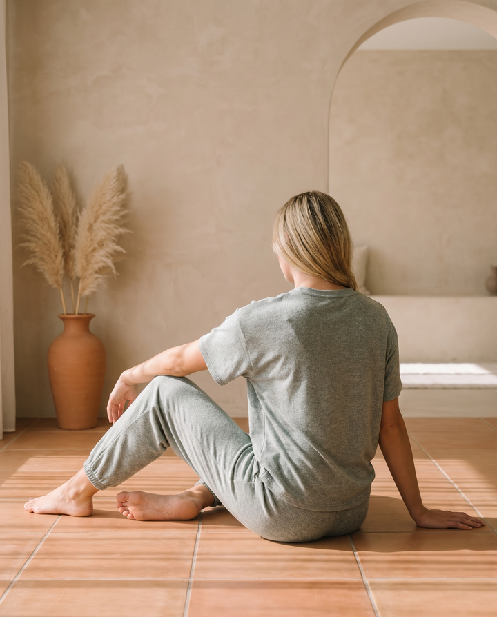 Marie | Melange Set in Ash Jade - HavenCo lifestyle foto