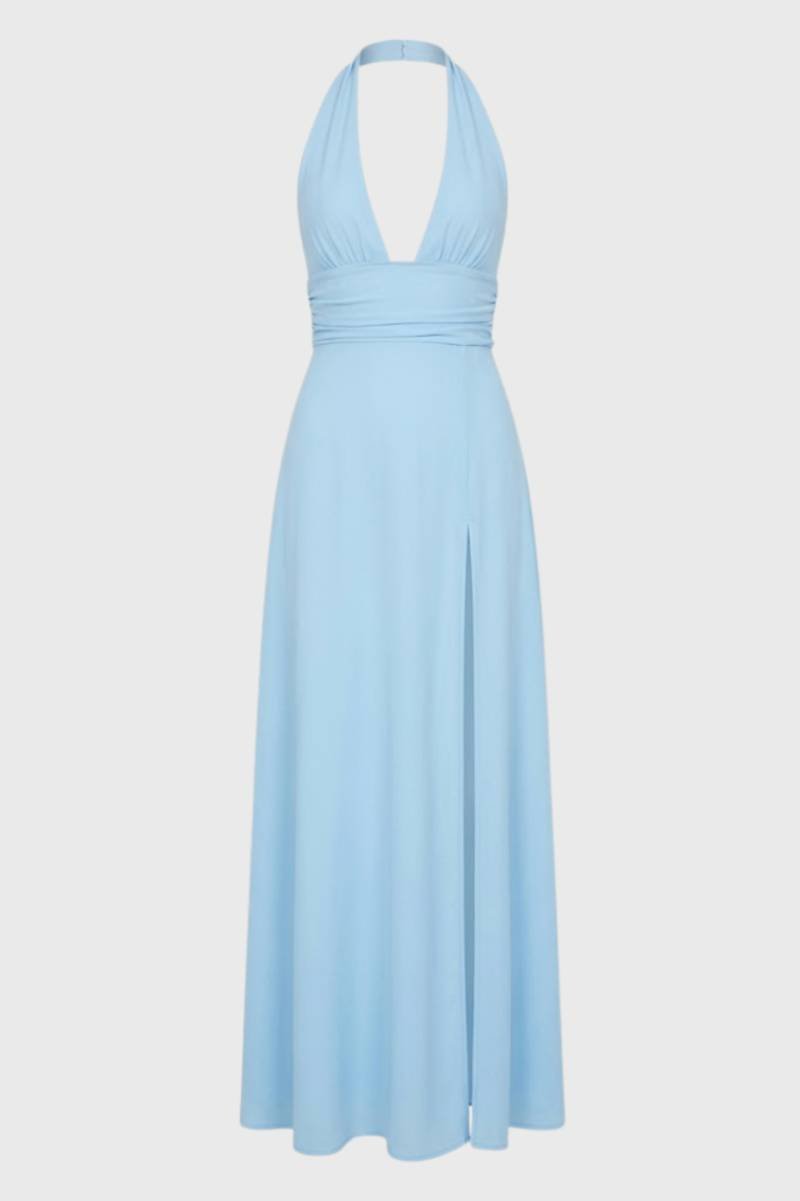 Rosalie | Halter Maxi Jurk met Diepe V-hals